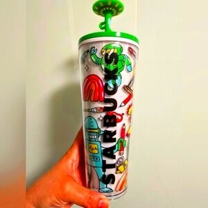 NWT Starbucks 2025 LATAM Acrylic Venti Tumbler w/ Silicon Straw Topper